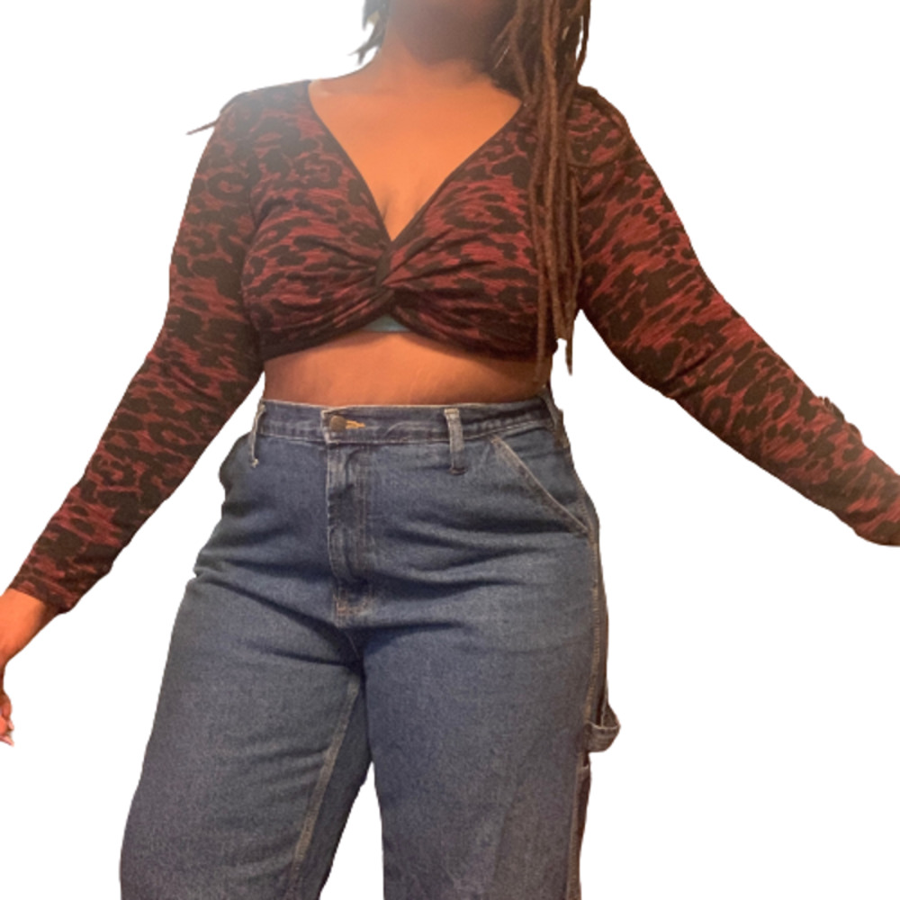 Denim cargo jeans